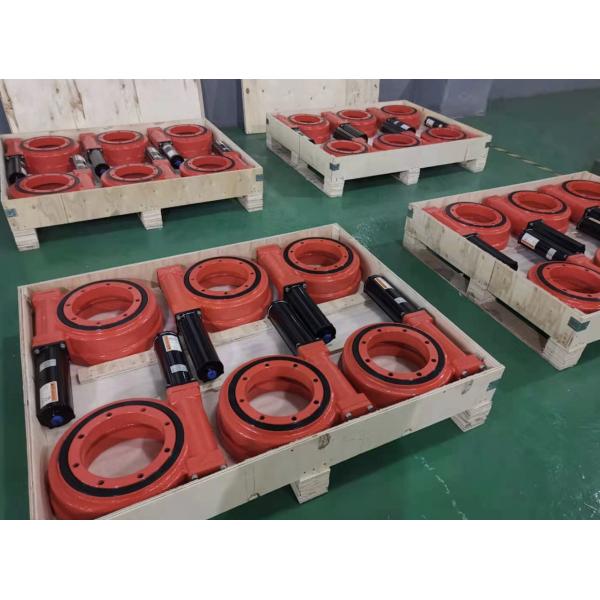 Outdoor Worm Gear Slewing Ring Drive With Ratio 31 To 150 Solar Tracking System