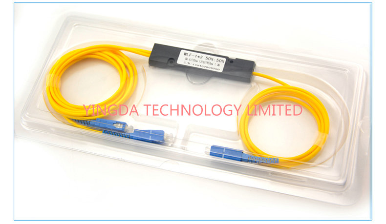 Компактный модуль кассеты Splitter 1x2 PLC оптического волокна, сплавленная сваривая муфта FTB