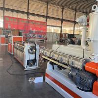 ligne de production de tuyaux en PE de 37-55kw avec inverseur Hitachi et enrouleur automatique de 100 m/rouleau