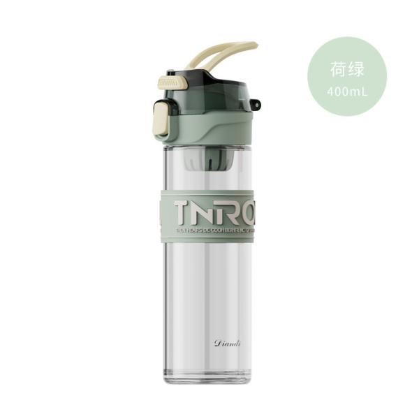 400ml Double Wall Large Glass Water Bottle Tea Infuser Insulated Bottle