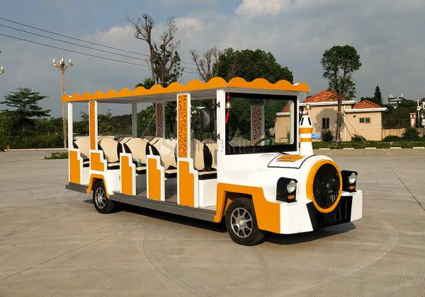Shopping Mall Electric Sightseeing Car Trackless Train For Kids Customized Size