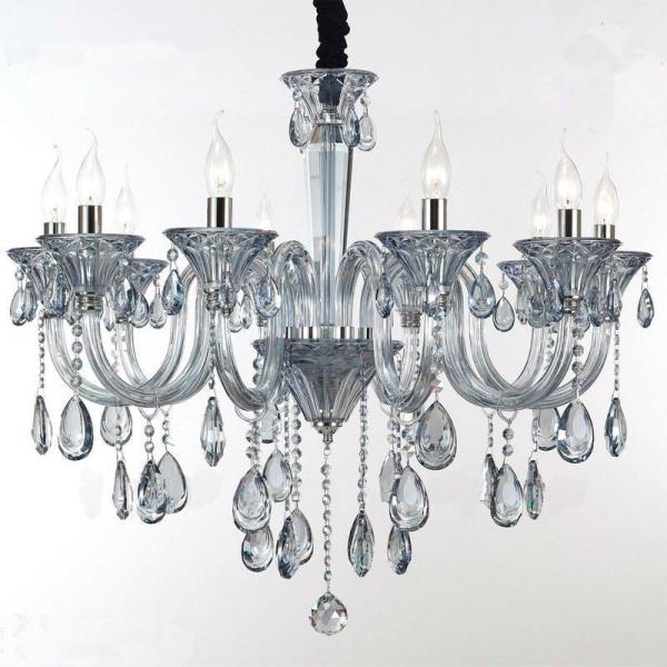 Purple chandelier K9 crystal for Living room Bedroom Lamp (WH-CY-83)