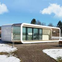 High Quality Waterproof 20ft Apple Cabin Assembled Container Glass Houses Villa Apple House Comfortable Luxury Living Apartment
