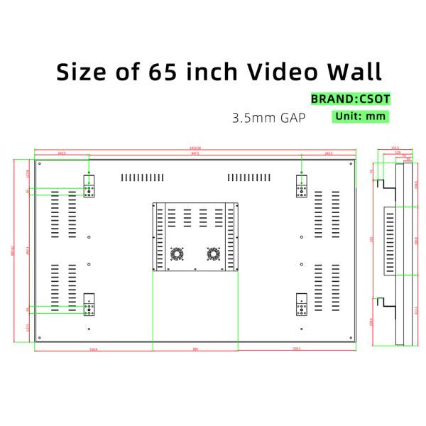 65 Inch CSOT SCREEN 3.5mm Splicing Advertising Ultra Narrow Bezel Display DID Digital Signage Splicing Screens LCD Video Wall