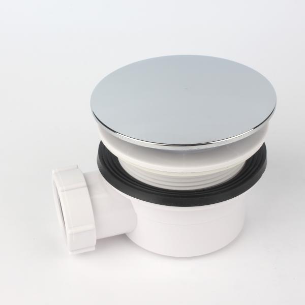 Bangqi Modern Design White PP Main Body Plastic Floor Drain Waste Shower Tray Drain for Bathroom Bath Hotel Strainer Style