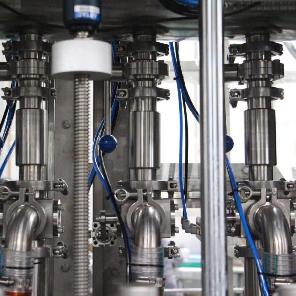 Automatic Glass Jar Heating Filling Machine For Peanut Butter Chocolate Paste