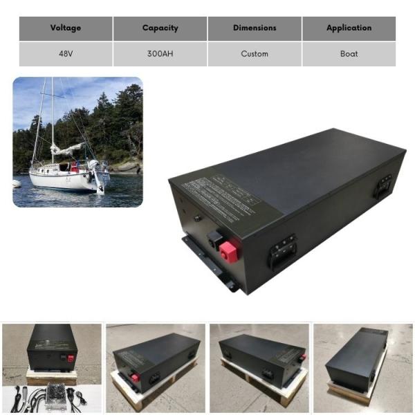 Lithium Ion Marine Batteries 48v300ah 15kwh Deep Cycle Marine Lifepo4 Batteries