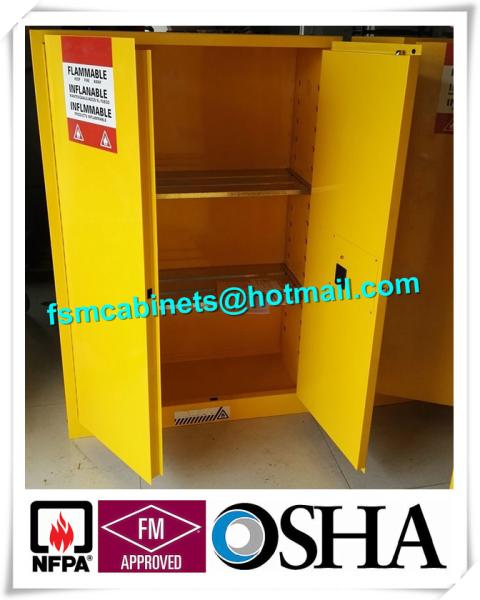 Flammable Industrial Safety Cabinet  , Chemical Storage Containers For Laboratory