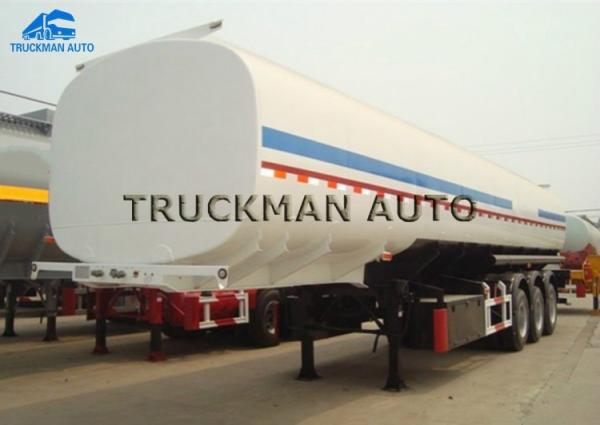 40-50 Cbm Oil Tank Trailer Carbon Steel Or Aluminum Tank Body Material
