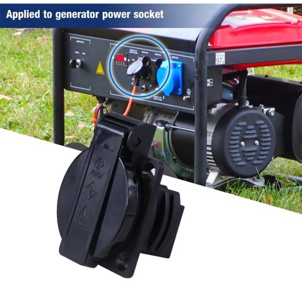 Adaptador de tomada à prova d'água com plugue EU de 3 pinos para energia externa
