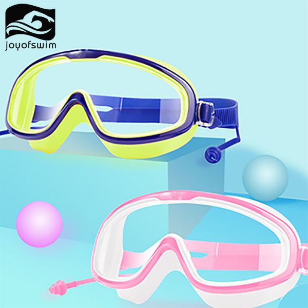 UV Protection Swim Goggles Wide View Frame Kids Pool Water Sports Goggles