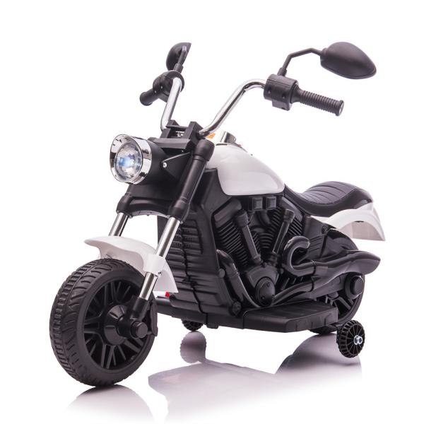 Ride On Toy Style White Plastic Baby Toy Electric Child Motorcycle for Kids
