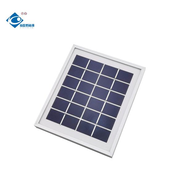 o alumínio portátil de 6V 2W molda o carregador do painel solar o vidro de ZW-2W-6V que laminou os painéis solares