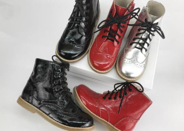 Real Leather Round Toe EU30 Stylish Kids Shoes
