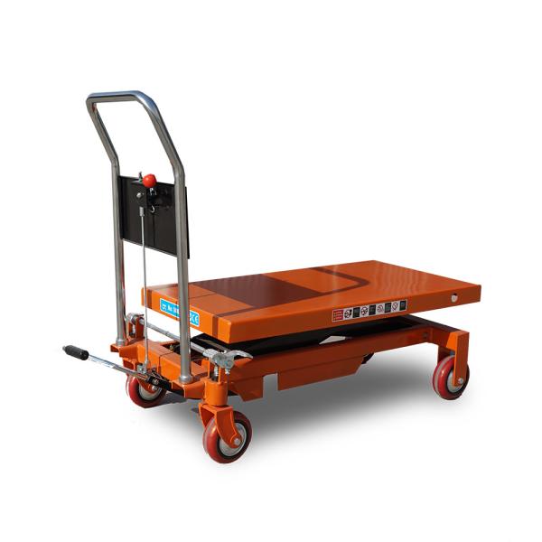 PT300A Pedal Hydraulic Manual Lifting Platform Cart With Electric Mold Option