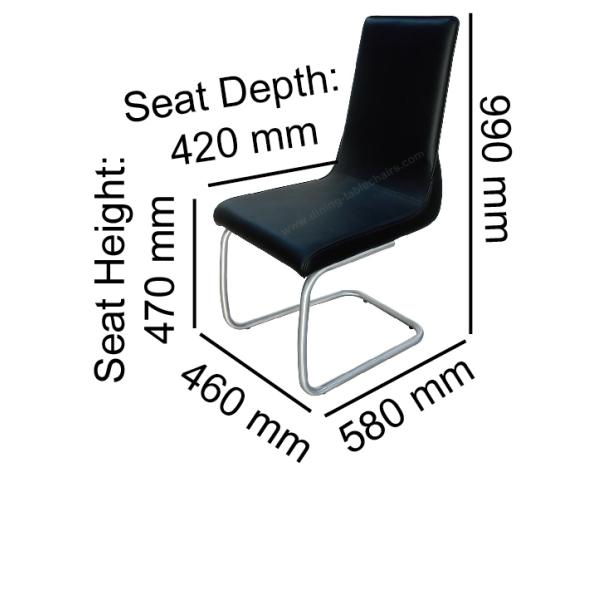 Upholstered Dining Chairs Polyurethane Wear Resistance Skin Friendly Shell