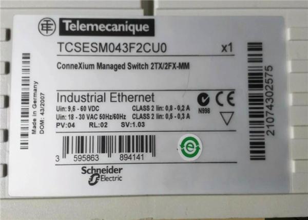 Schneider Electric ConneXium (manejado) 2TX/2FX-milímetro TCSESM043F2CU0