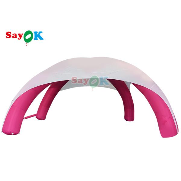 Event Sponsored X Shape Inflatable Spider Tent Advertising Promo Tent White And Pink 	Inflatable Air Tent