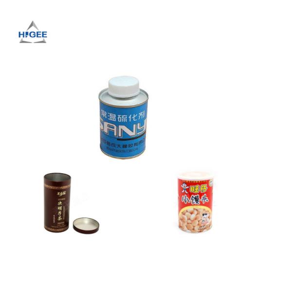 High Accuracy Automatic Wet Glue Labelling Machine For Tin Cans Stable Performance