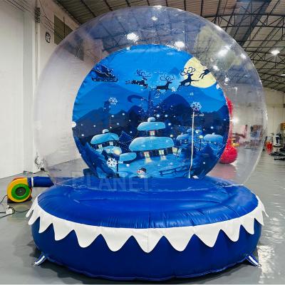 10ft Diameter Christmas Jumping Bubble House Inflatable Bounce House Snow Globe