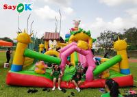 Grande trampolim do leão-de-chácara inflável comercial seguro para o campo de jogos das crianças