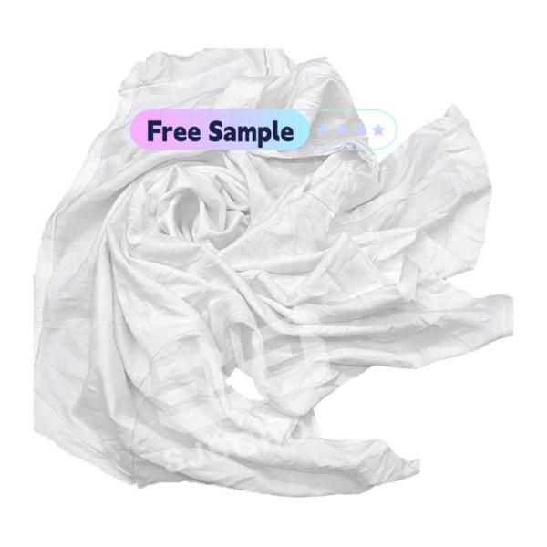 Low lint Cotton Rags Kg White Elastic Knitting T-shirt Rags Recycled Cotton Cloth Cleaning Wiping Used Rags