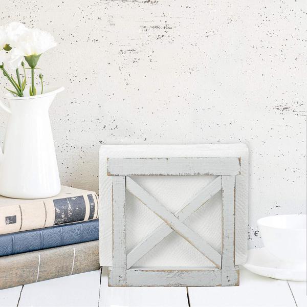 Customizable Rustic Napkin Holder for Farmhouse Decoration Printing Silk-screen/Burned