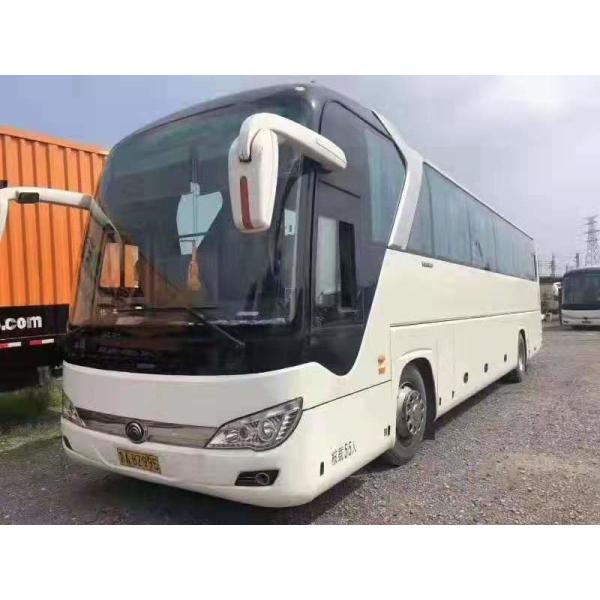 55 Seats Used YUTONG Bus White Luxury Seats 100km/H Max Speed With Automatic Door
