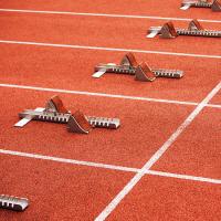Anti - Slip Sandwich System Running Track Color Customized Runway Playground