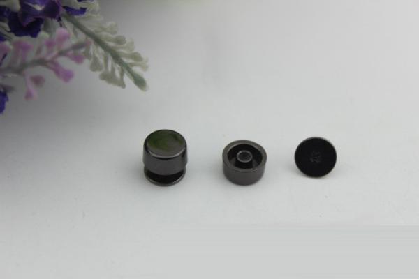 Luggage leather hardware accessories full copper gold color 9 mm round metal rivet nails with screws