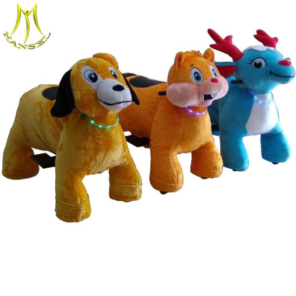 Hansel plush electric stuffed animals adults can ride on animals in shopping mall