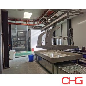 Heavy Machinery Parts Liquid Wet Painting Spraying Production Line Equipment