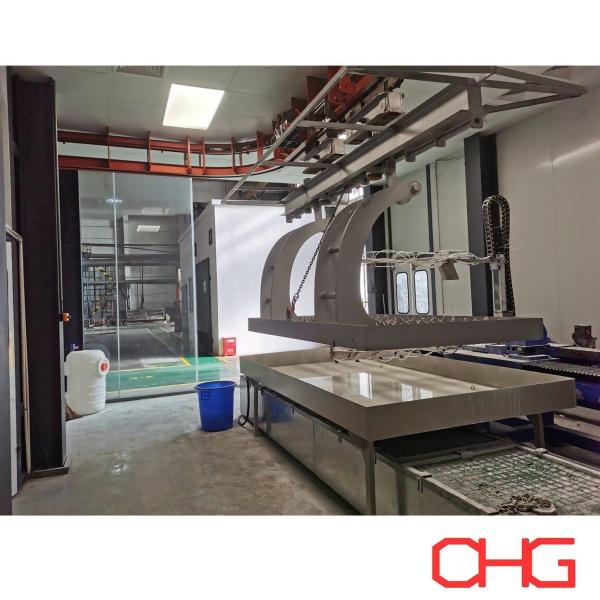 Heavy Machinery Parts Liquid Wet Painting Spraying Production Line Equipment