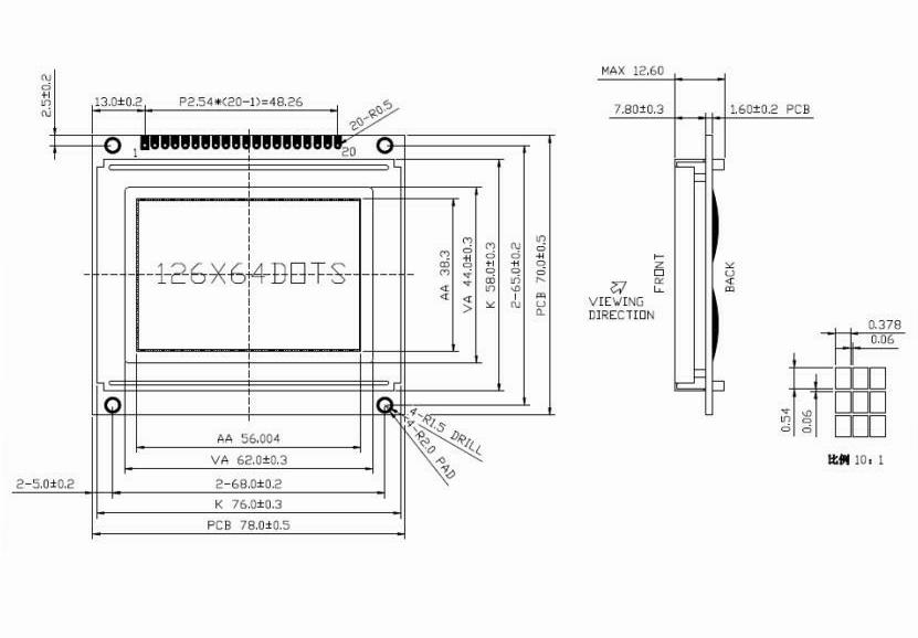 Дисплей модуля панели LCD регулятора FSTN ST7567 Transmissive отрицательный
