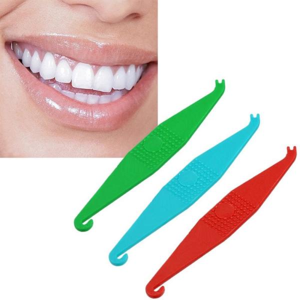 Dental Elastic Orthodontic Rubber Bands Placers For Braces Disposable Plastic