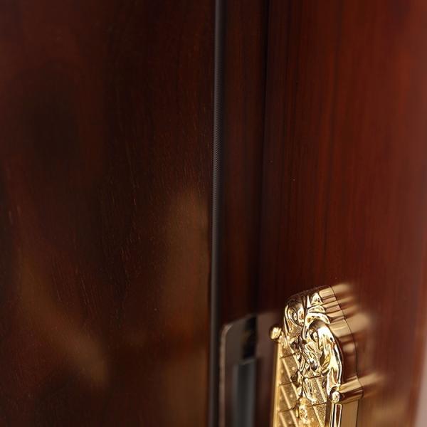 Interior Carving Flowers HDF Wood Doors Soundproof ISO Approved