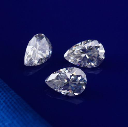 4*6mm Pear Shape Diamond Moissanite Fancy Cut VVS Moissanite Gemstones
