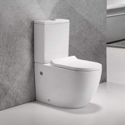Two Piece Washdown Bathroom WC Toilet Elongated Seat Included