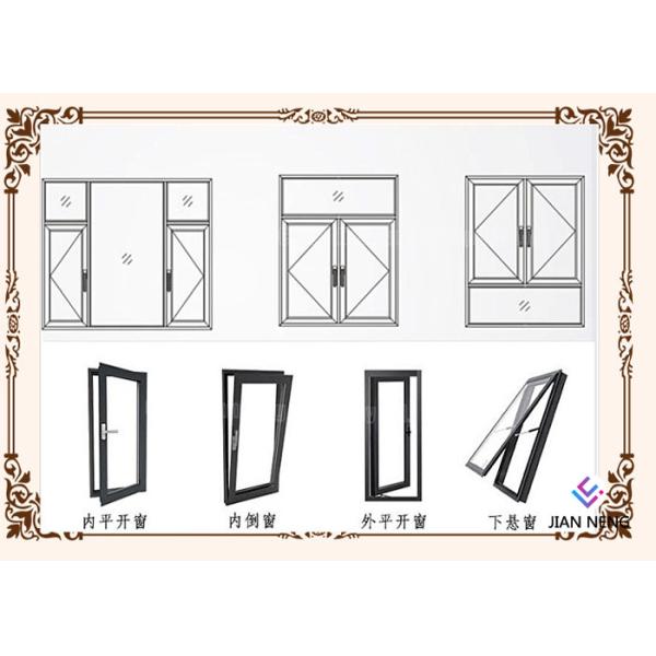 Tilt And Turn Open Aluminium Casement Windows For Home Hotel