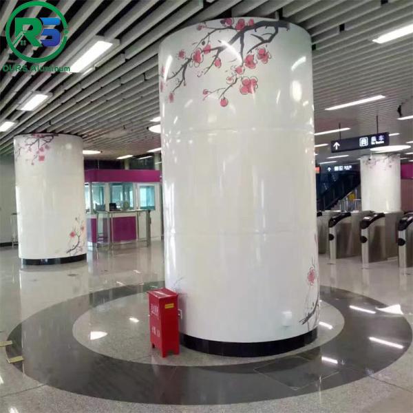 Square Pillars Cover Anodized Aluminum Wall Panels AA3003 AA1100 Weather Resistance