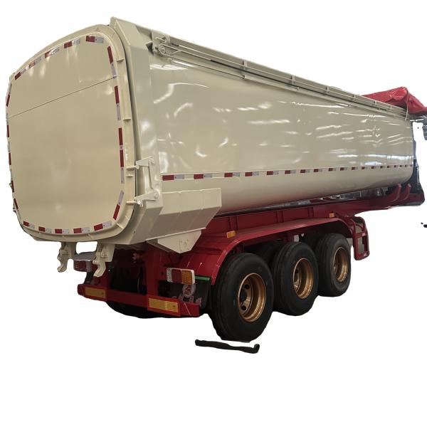 Semi-Trailer 3 Axle Tank Semi-Trailer for Transporting Powder Material Semi-Trailer