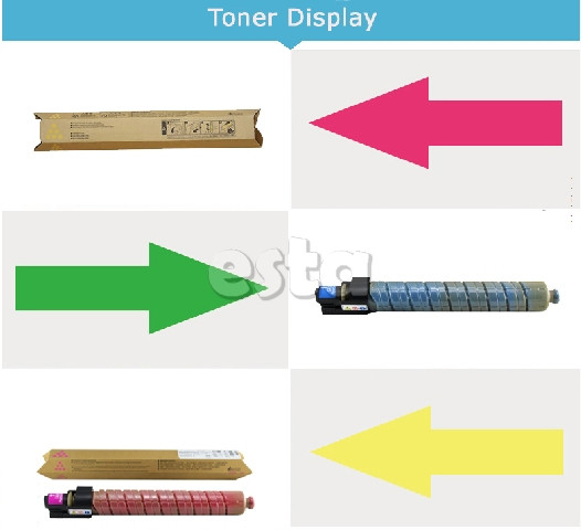 ЖЕЛТЫЙ ЦВЕТ ПАТРОНА ПЕЧАТИ RICOH ДЛЯ MP3000E MPC2500 C.M.Y.K