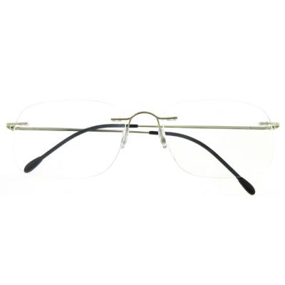140mm Rimless Titanium Optical Frames For Men Reading Glasses
