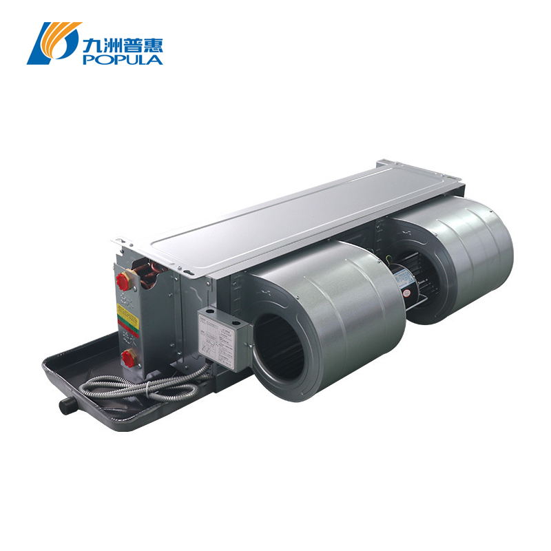 Steel Casing Horizontal Concealed Fan Coil Unit For Residences Villas Office Buildings