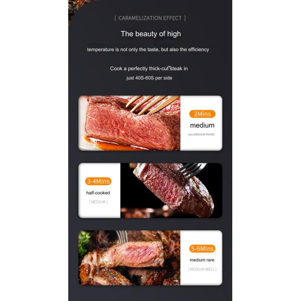 Get Perfectly Cooked Steaks with Home Kitchen 1700W Electric Oven Steak Grill Machine
