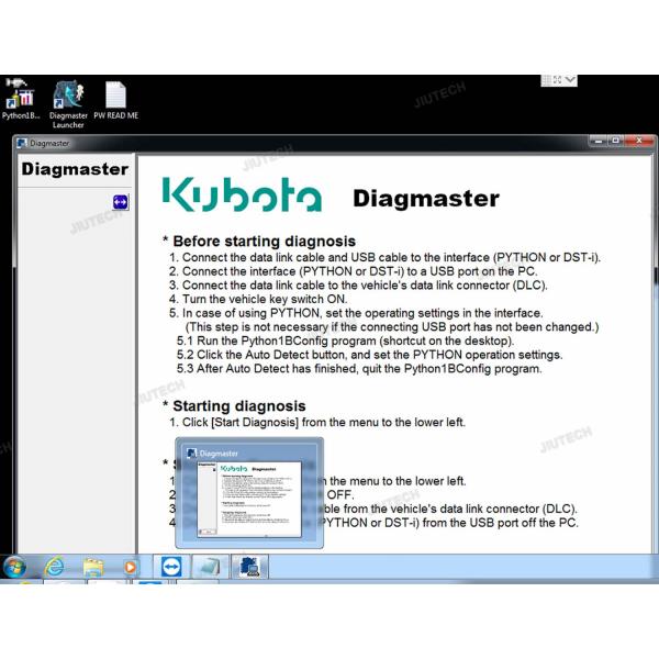KUBOTA DIAGNOSTIC KIT для диагностики двигателя kubota kubota диагностический инструмент kubota diagmaster интерфейс kubota Python
