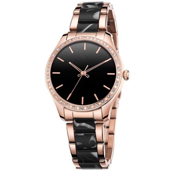 2019 New Analog Quartz Wrist Watch Women Watch Fashion Leather Strap watch with Mother of Pearl Dial