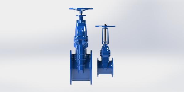 Durable Ductile Iron Flange Type Outside Screw Yoke Gate Valve