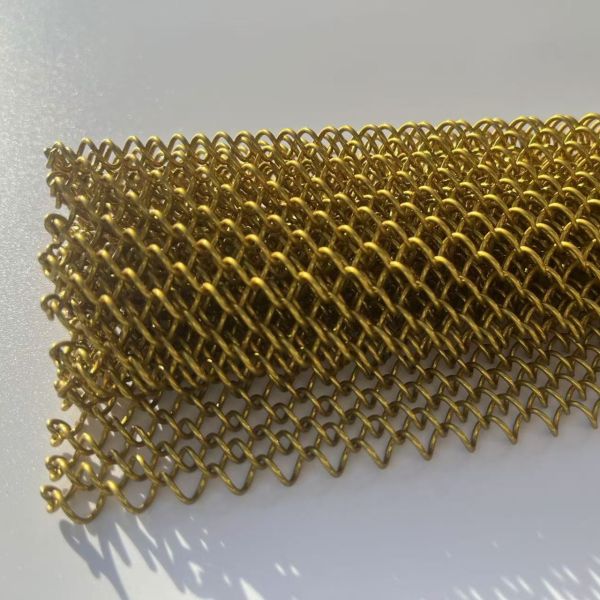 Stainless Steel Alulinum Material Cascade Coil Drapery Wire Mesh Curtains