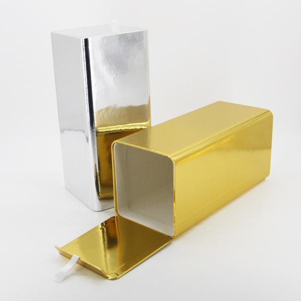 Custom Gold Silver Luxury Cardboard Box , Paper Tube Gift Box For Wines